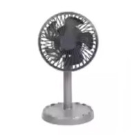 Joy Super JY-2218 Professional Rechargeable Portable Mini Table Fan Strong Wind Left to Right Oscillating Angle 45 Degrees - AC/DC