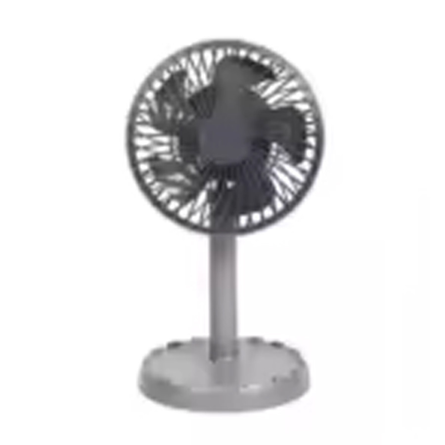 Joy Super JY-2218 Professional Rechargeable Portable Mini Table Fan Strong Wind Left to Right Oscillating Angle 45 Degrees - AC/DC